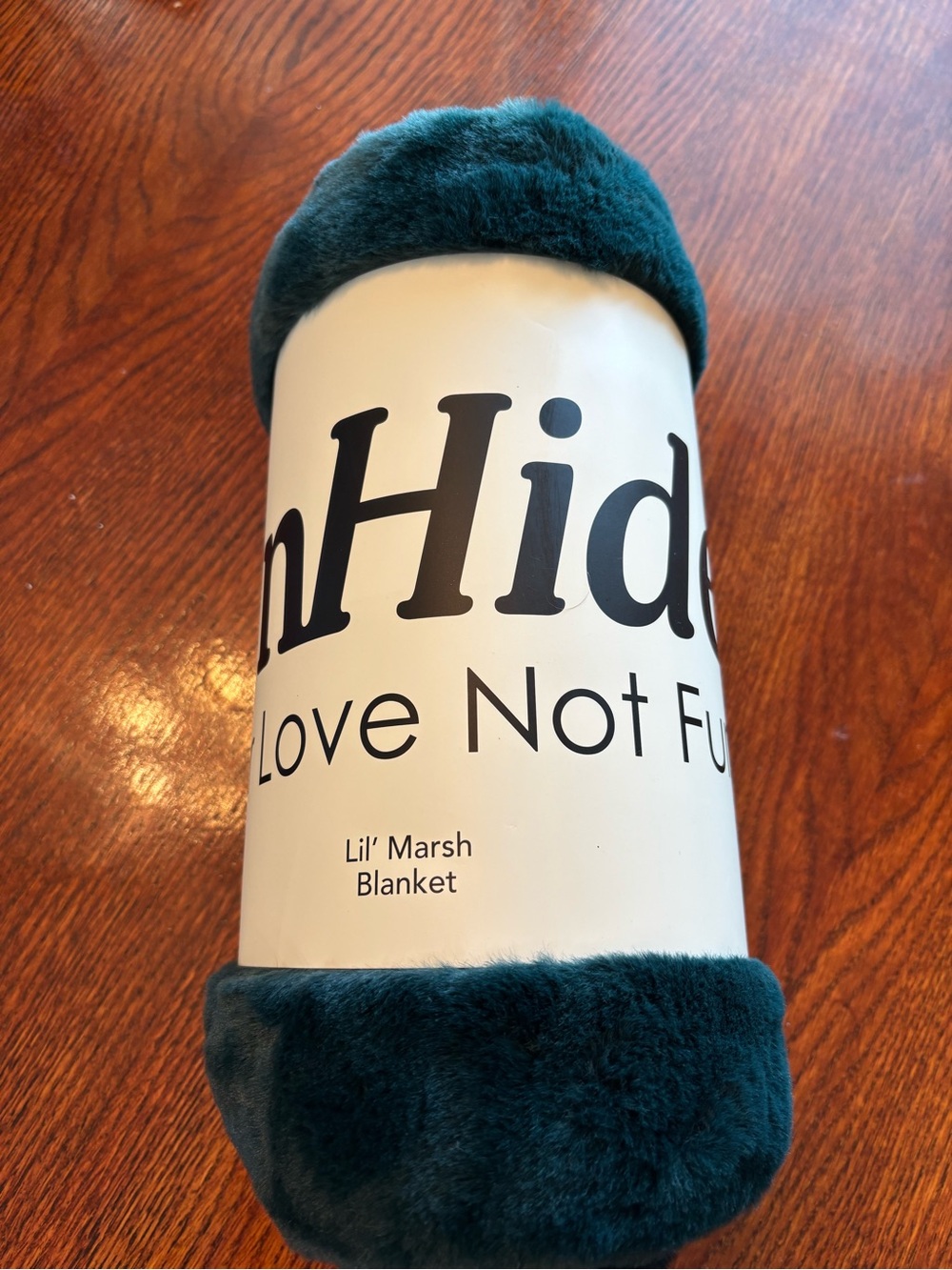 Lil' Marsh Blanket - Deep Teal Plush Throw 50x60